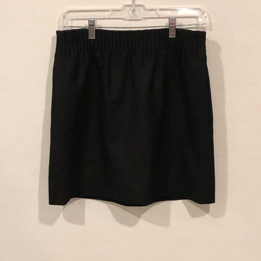 J. Crew Black 97% Wool Mini Skirt Sz 0